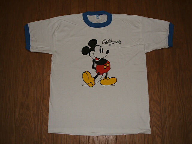 Velva Sheen(ベルバシーン) Mickey Mouse(ミッキーマウス) リンガーティーシャツ MADE IN USA(亜米利加製) 1990年月日 未当て嵌めるデッド店卸し資産
