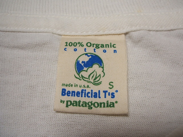 楽天市場 Patagonia パタゴニア 100 Organic Cotton オーガニックコットン Tシャツ Beneficial T S ベネフィシャルt White 白 無地 Made In Usa アメリカ製 1990年代後期 未使用デッドストック 有限会社 インスティンク