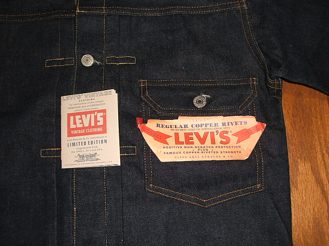 【楽天市場】LEVIS(リーバイス) 506XX 1st デニムジャケット 1936年モデル トップボタン裏555 バレンシア工場製 復刻版