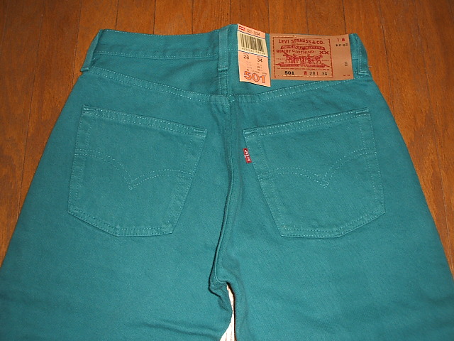 【楽天市場】LEVIS(リーバイス) 501 Color Pants Turquoise Blue(カラーパンツ ターコイズブルー) 品番