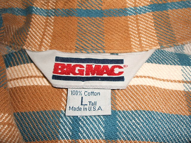 【楽天市場】BIGMAC(ビッグマック) 1980年代 ヘビーウェイト古着ネルシャツ MADE IN USA(アメリカ製)：有限会社 インスティンク