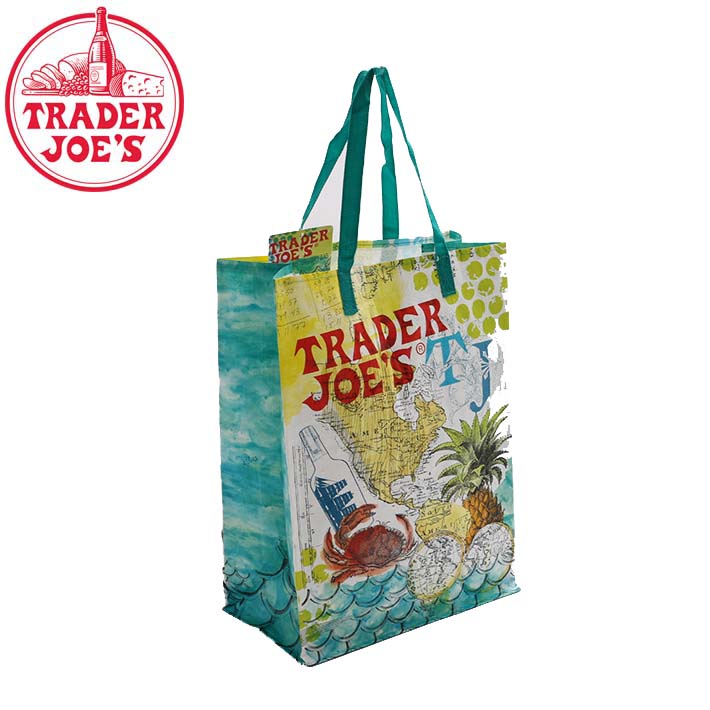 TRADER JOE'S トレーダージョーズ BAG エコ バッグ 高級スーパー スーパーマーケット オリジナル ママバッグ トートバッグ 海外セレブ 手提げ パイナップル