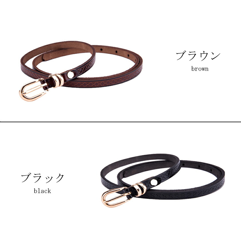 ベルト レディース 1センチ幅 BELT おしゃれ ウエストマーク カジュアル ギフト シンプル ジーンズ ドレス ビジネス プレゼント レザー ワンピース用  丈夫 本革ベルト 母の日 牛革型押し 細ベルト 買い回り 長持ち 早割クーポン！ 牛革型押し