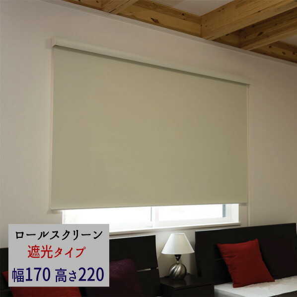 『ロールスクリーン《エクシヴ》 ■遮光印字機■\u003cBR\u003e【幅１７０・高さ２２０】』 \u003cBR\u003e\u003cBR\u003e【貨物輸送：北海道１５００円・沖縄・離島は別途乗り賃かかります】