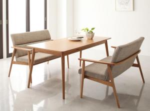 楽天市場】ダイニングセット（テーブル&ソファ） 天然木北欧スタイル