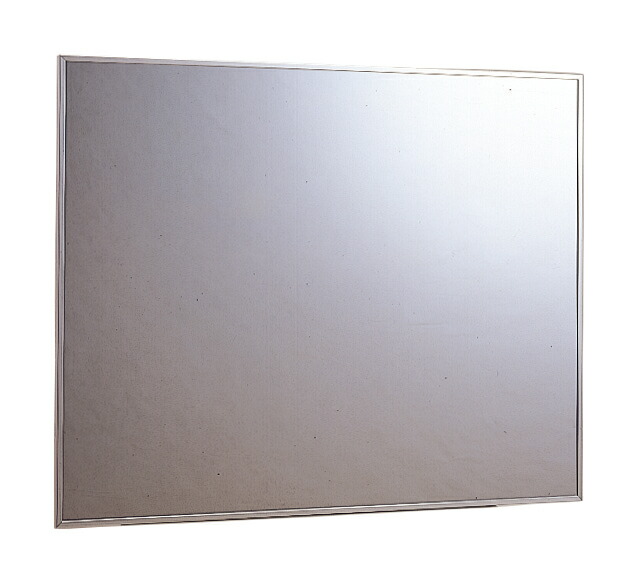 信栄物産 壁軽量ステンレス製平面ミラーポール専用タイプ 450×600 TM-B | ミラー 鏡 かがみ 割れにくい 壁掛け 壁掛け鏡 取り付け 取付 壁面 ステンレス ステンレス製 軽量 軽い 耐久性 室内 屋内 工場 耐衝撃 会社 業務|インターショップ