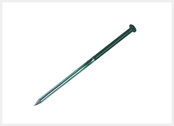 ユニオンビズ タフスパイク（高強度特殊釘・緑） 線径5.5mm×140mm 100本セット ok-18 | 固定ピン 人工芝固定ピン 人工芝ピン ガーデニング ガーデニング用品 庭の手入れ 芝生 固定 防草シート シート押さえピン シート固定金具 庭 外構