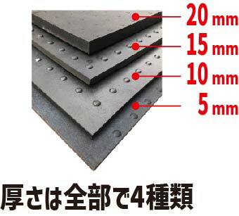 【代引き不可】【法人名にてご注文下さい】ブラックターフ20mm厚×1m幅×2m日東化工(養生用ゴムマット)|ゴムマット養生シート養生マット養生用ゴムマットワンツーマット滑り止め屋外歩行用ラバーマット養生工事現場床養生