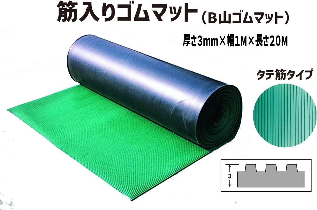 楽天市場】ワンツーマット 厚さ10mm×幅1m×長さ2m | ゴムマット 養生