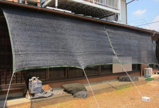 うのにもお得な 遮光ネット 寒冷紗 紫外線対策 日差し対策 暑さ対策 日除けネット 日よけネット 日よけシェード 目隠し 遮光 日除けシェード 大型 シェード 日よけ 日除け ベランダ 庭 サンシェード 黒 50m X 1 8m 遮光率50 55 エントリーでポイント5倍