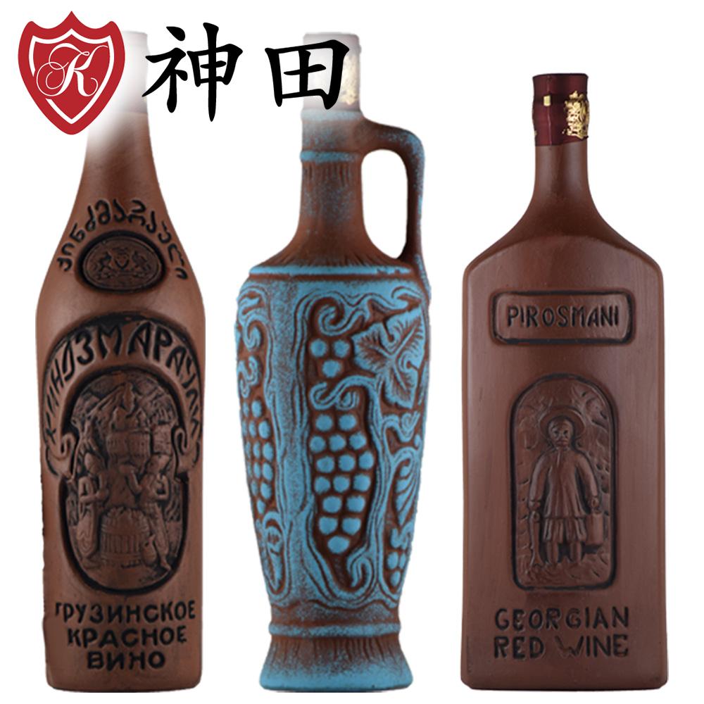 楽天市場】赤ワイン ジョージアワイン サぺラヴィ陶器ボトル