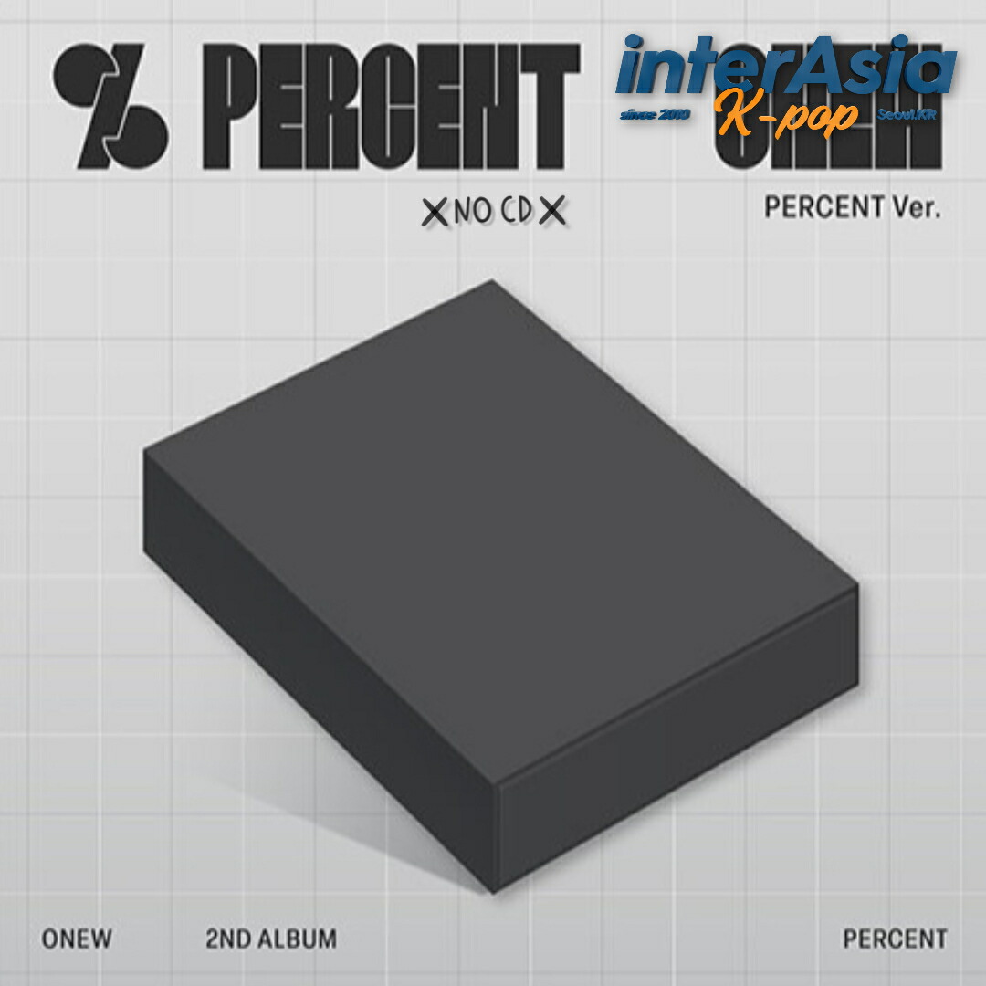 ★07月15日発売★ ONEW - 2TH ALBUM 「PERCENT」 (PERCENT Ver.) オンユ イジンギ Lee Jinki SHINee シャイニー GRIFFIN Entertainment kpop 韓国盤 送料無料画像