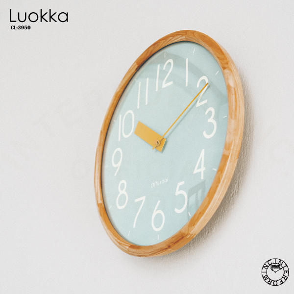 さわやかなカラーリングが心地よい組み合わせです インターフォルム公式 子供部屋インテリア 寝具 収納 北欧インテリアに合わせやすいシンプルナチュラルな掛け時計 Luokka 北欧 おしゃれ ルオッカ かわいい 送料無料 置き時計 掛け時計 掛け時計 時計