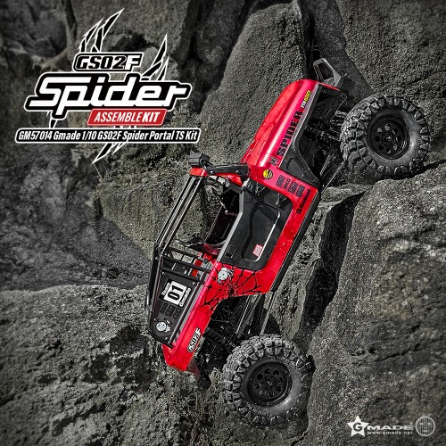 【最大15%OFFクーポン】 ラジコン オフロード ラジコンカー 4WD 1/10 送料無料 オフロードカー クローラー ロックバギー ロッククローラー トラック Gmade ジーメイド 本体 車 組立キット メカレス 未塗装 (北海道・沖縄送料+1000円)【GS02F SPIDER PORTAL TS KIT GM57014】 46,068円