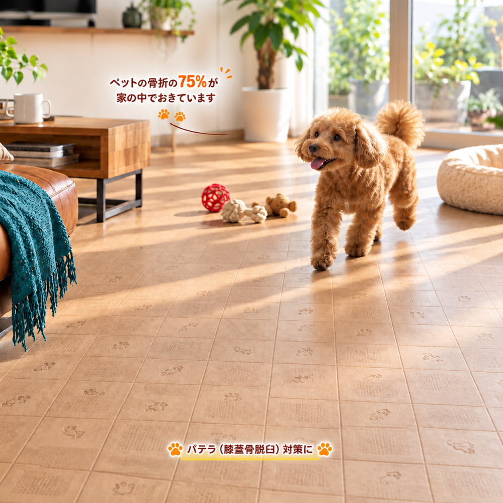 カーペット ペットマット クッションフロア製 ペットシート ペットカーペット 犬用カーペット 猫用マット ダイニングカーペット 消臭機能（犬猫柄） オーダーサイズ幅～180ｃｍまでＸ長さ281～300ｃｍまで