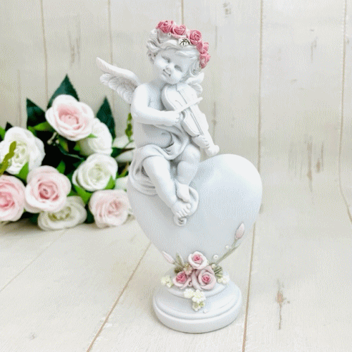 楽天市場】バラの花束を持つエンジェル天使 エンジェル 妖精