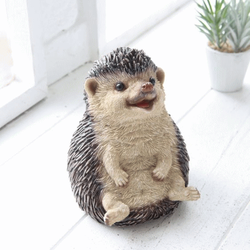 楽天市場】ハリネズミ 置物 Bタイプ 仰向けヘッジホッグ 動物
