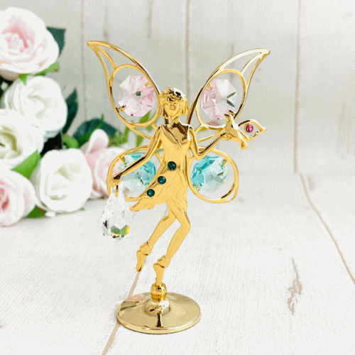 楽天市場】クリスタルオーナメント エンジェルオブジェ クリスタル