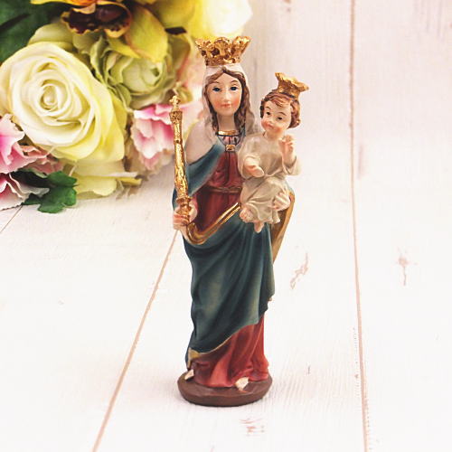 楽天市場】聖マリアとキリスト像 マリア様 聖母マリア像 置物