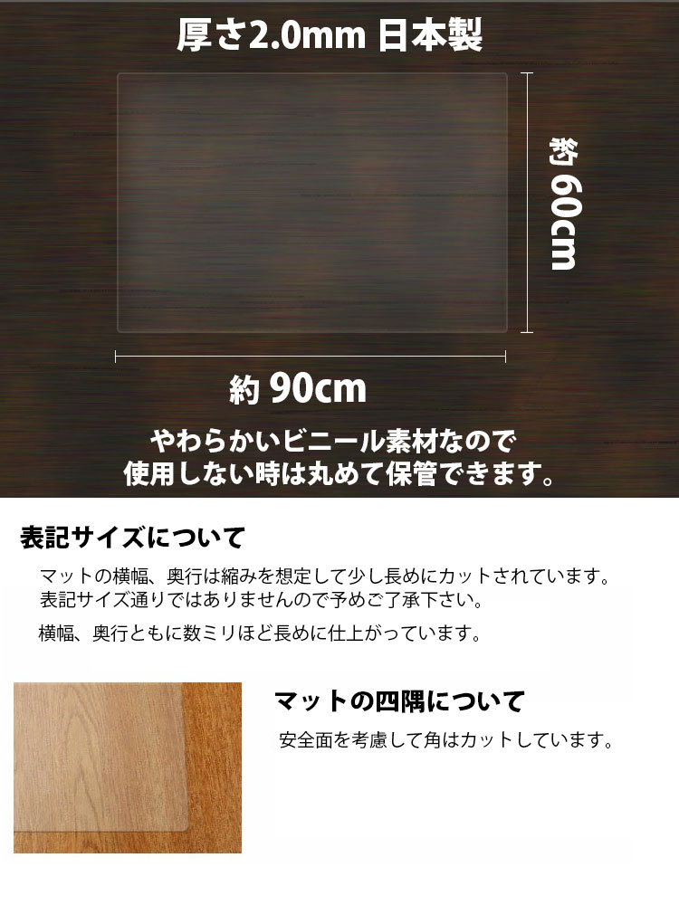 日本製】 再生デスクマット 【EMタイプW/1.5mm厚】 REM-147W 環境配慮 ...