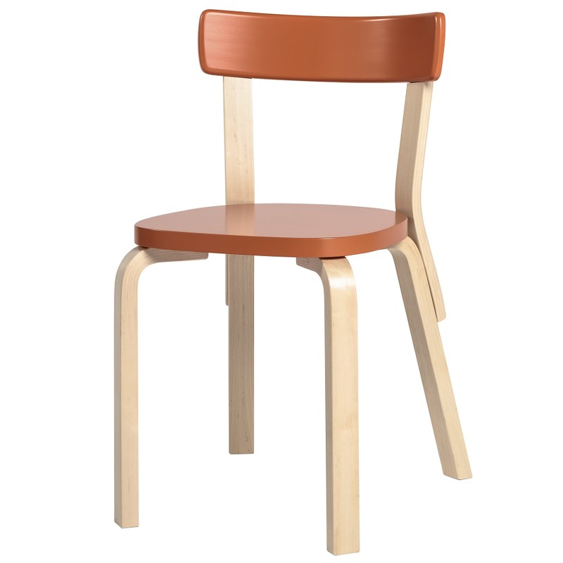 【正規品】Artek アルテック チェア 69 CHAIR 69 アルヴァ アアルト Alvar Aalto W44×D47×H74(SH43.5)cm 北欧家具 フィンランド バーチ ダイニングチェア【要組立】