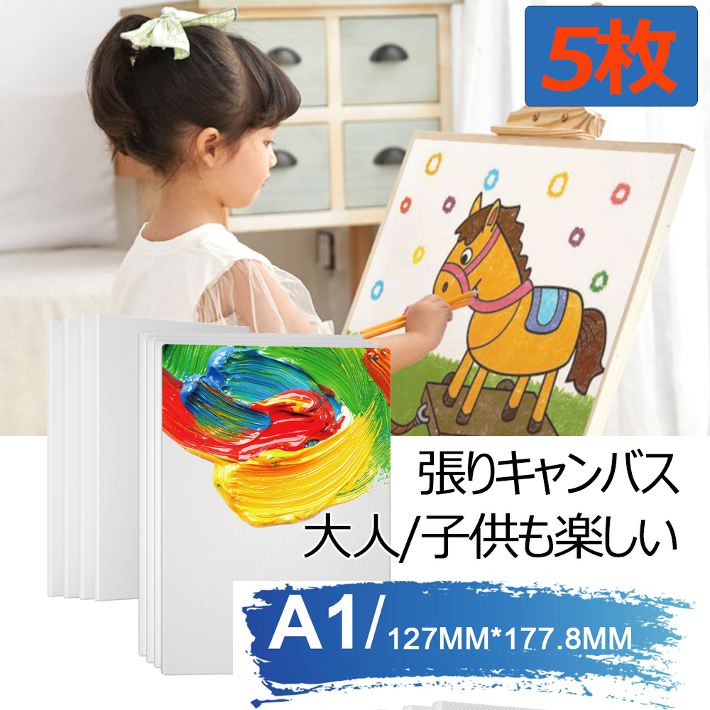 楽天市場】張りキャンバス 六角形 3枚 キャンバス 油絵 画材セット