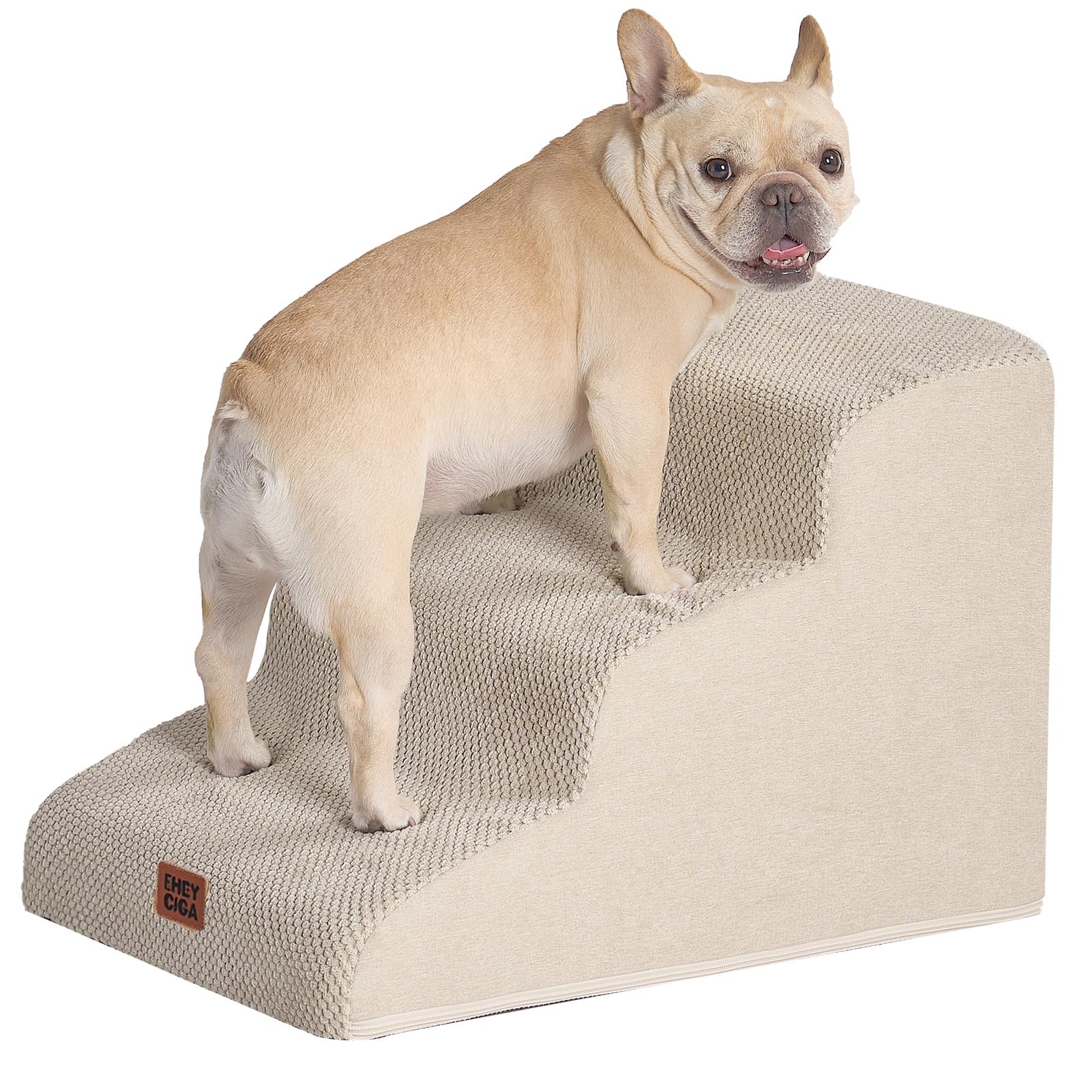 犬 階段 ステップ ペット階段 ドッグステップ 犬 スロープ 高密度 滑り止め付き 安定性 カバー取り外し可能 洗える 小型犬適用