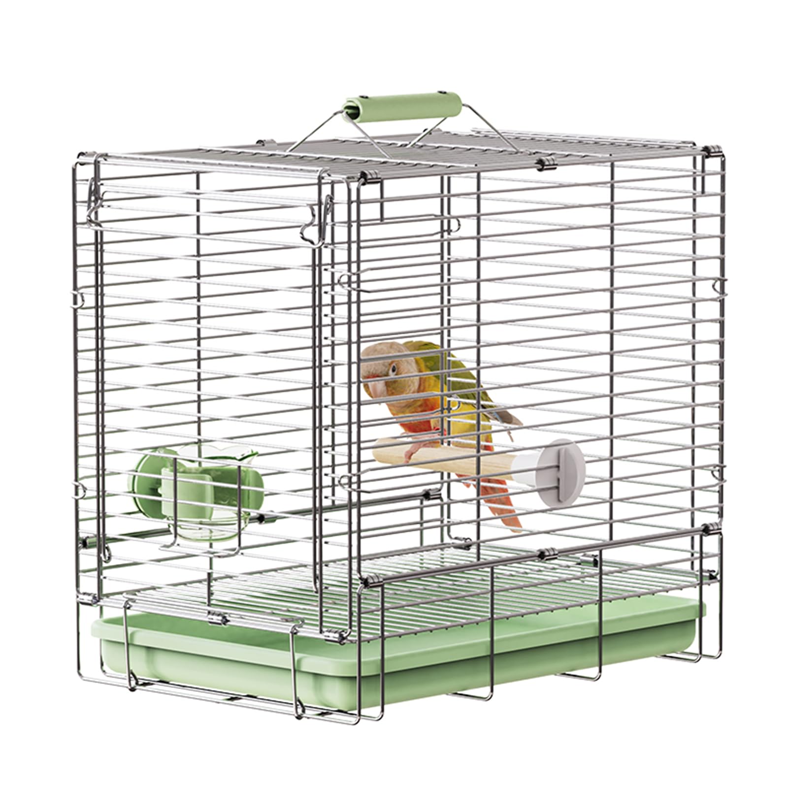 鳥かご、ステンレス製輸送ケージ、折り畳み式鳥かご、鳥 6,733円