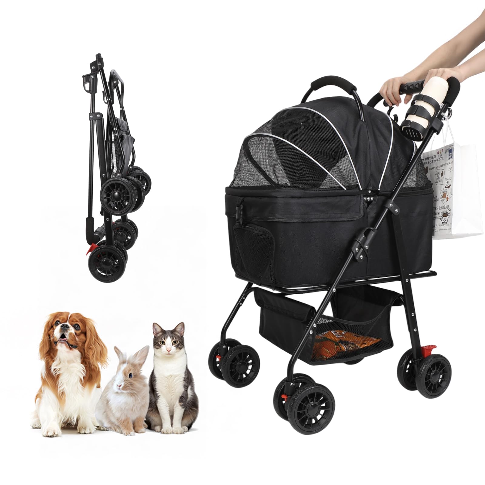 ペットカート 分離式 犬 カート 3WAY 犬用 ベビーカー ペットバギー