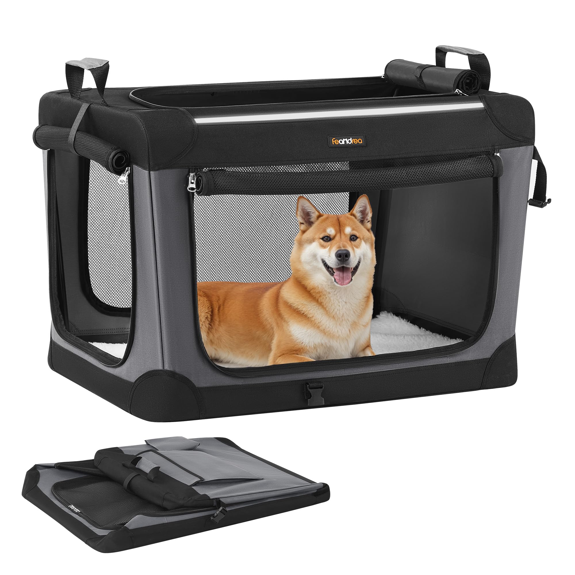 ペットキャリー バッグ 犬 猫 キャリーケース 折りたたみ 持ち運び便利 通気性 臭気がない 中型犬 大型猫 25kgまで