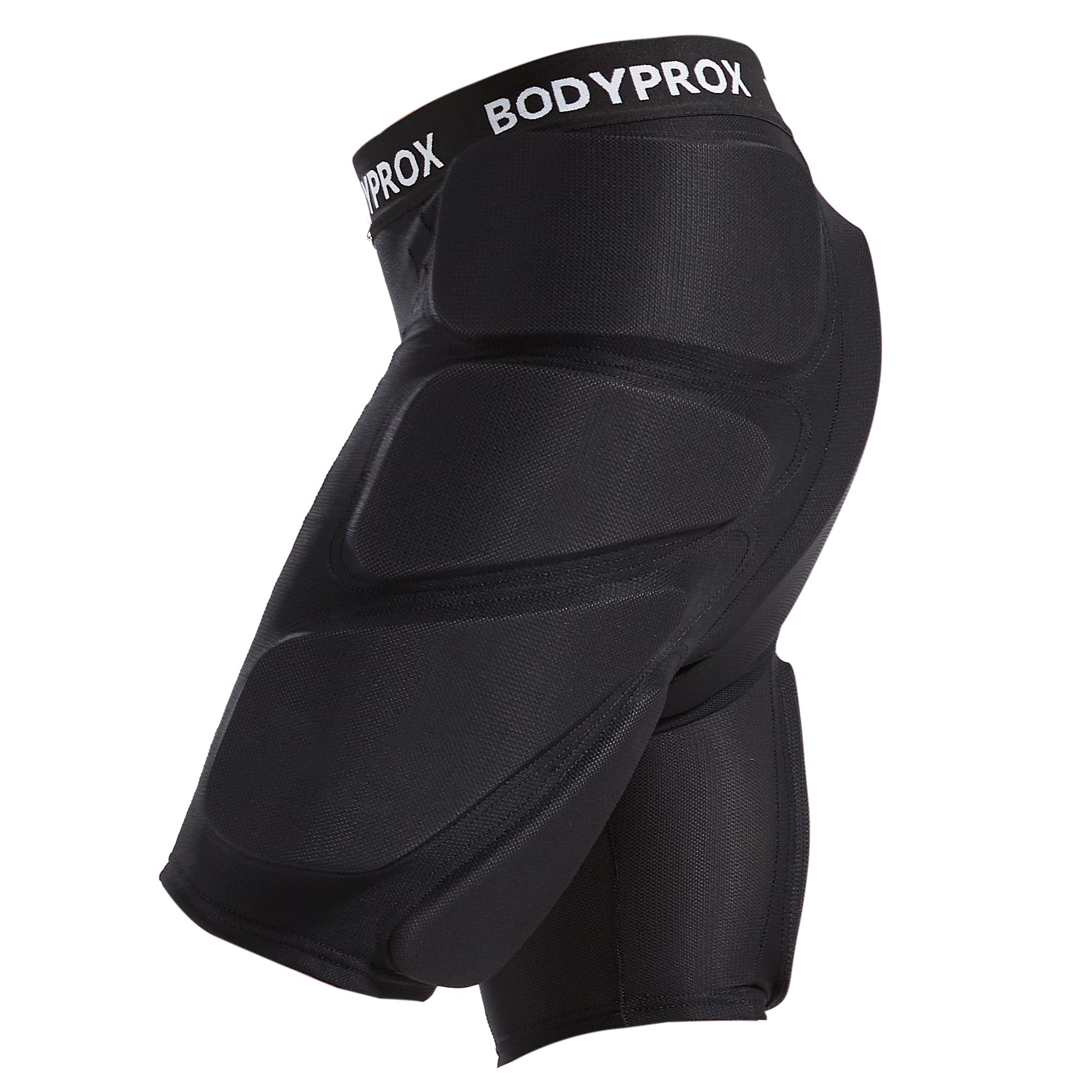 [Bodyprox] プロテクティブ パッド入りショーツ スノーボード 、スケートやスキー用、ヒップ、お尻や尾てい骨を3D保護(S) ブラック