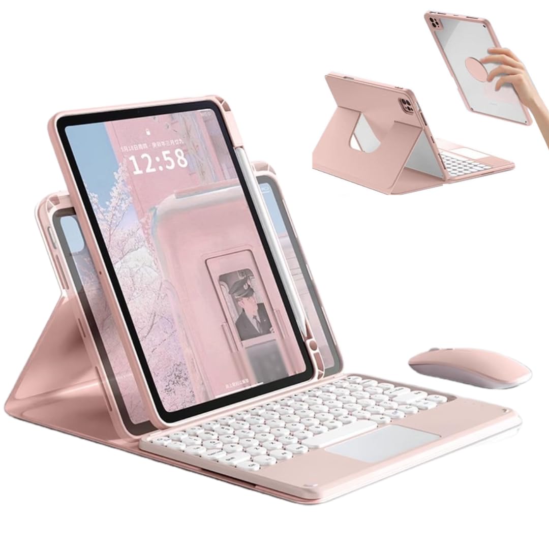 マウス付き 2025 iPad A16 第11世代 キーボード ケース 縦&横両用 iPad 10 第10世代 10.9インチ 2022 キーボードケース タッチパッド搭