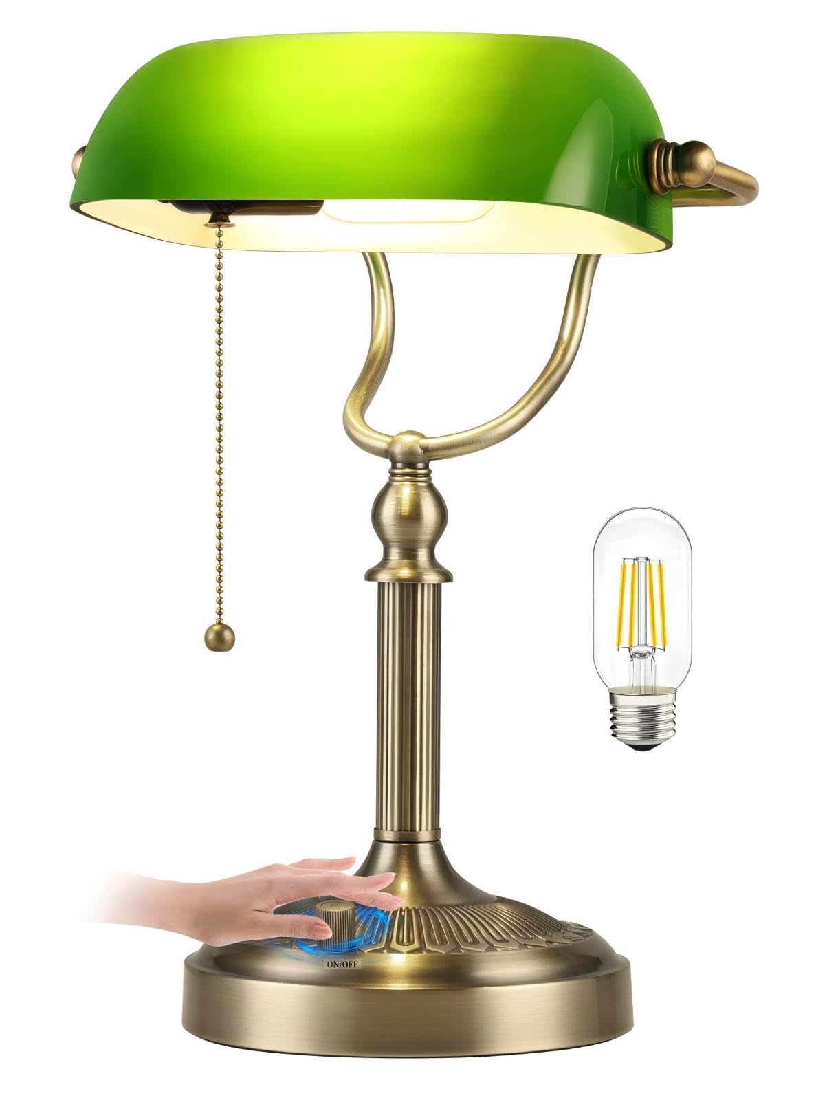 デスクランプ、無段階調光デスクランプ、学習、オフィス用、LED電球付属