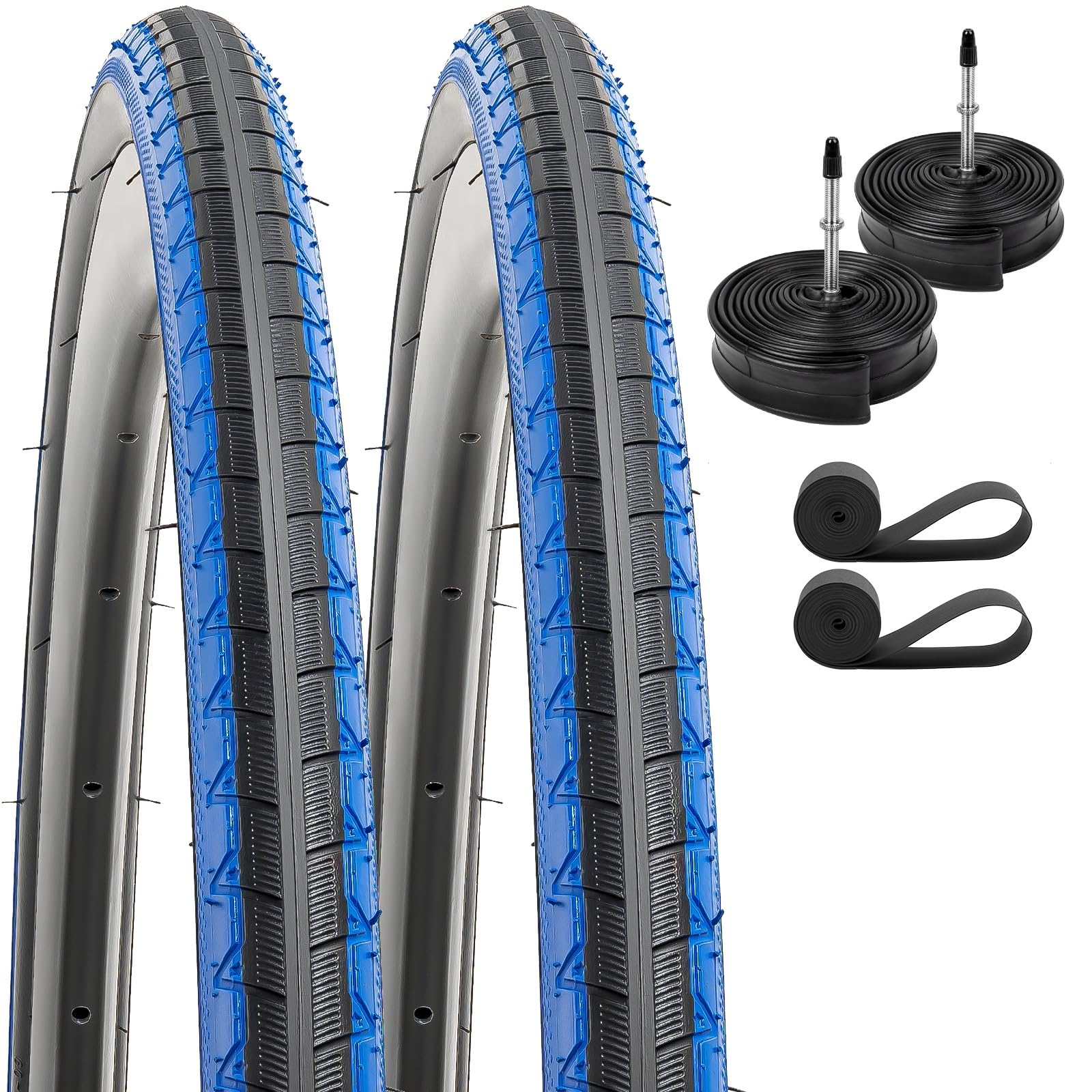 【送料無料】YunSCM 2本セット,700 28c タイヤ,自転車 タイヤ 700 28c/30c,700x28c 228-622 タイヤ カラー + 700x25/34c チューブ 肉厚