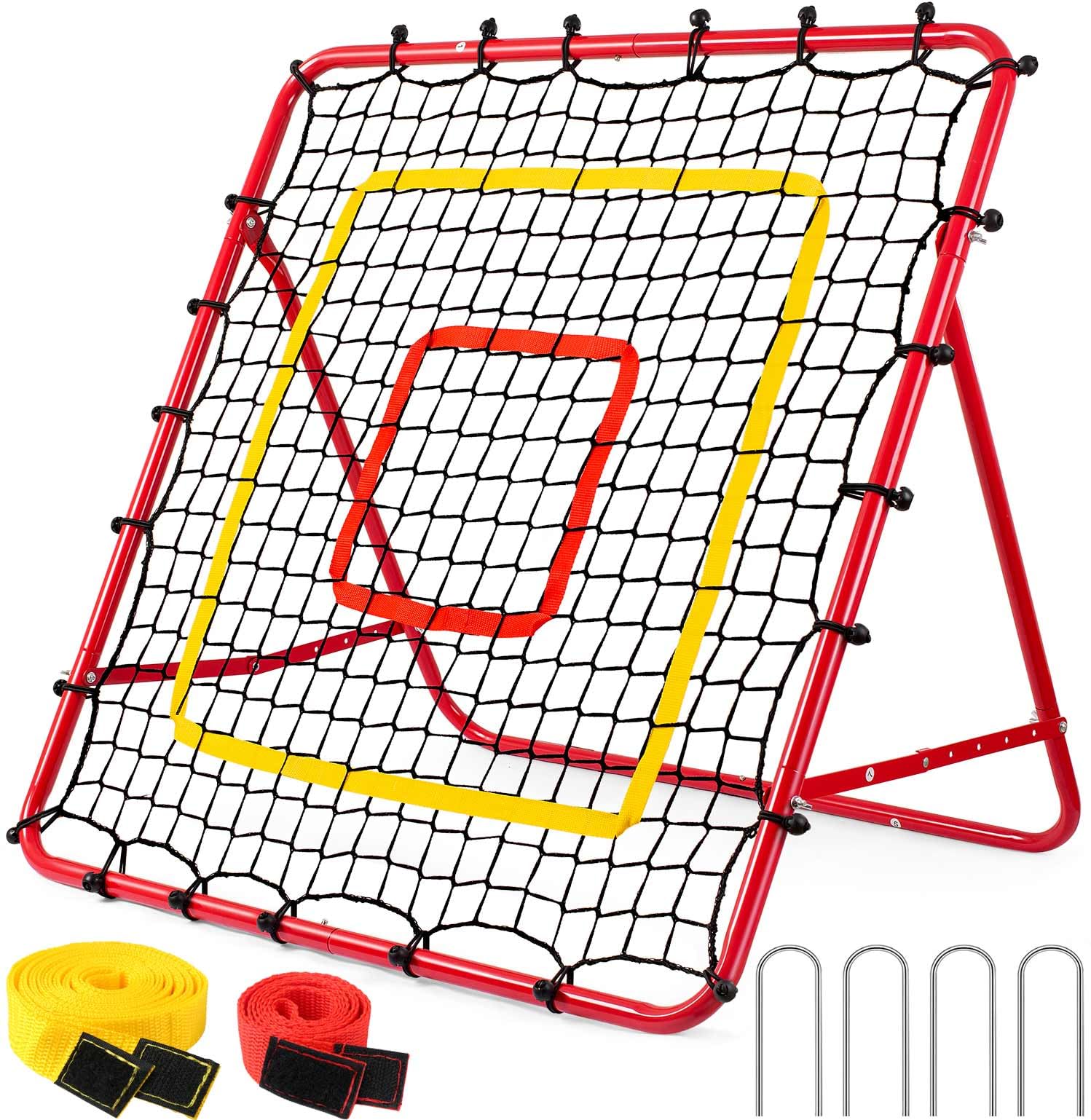 リバウンドネット 野球 サッカー練習用具 サッカーネット リバウンダー ピッチングネット テニス ハンドボール バレーボール フットサル 5,421円