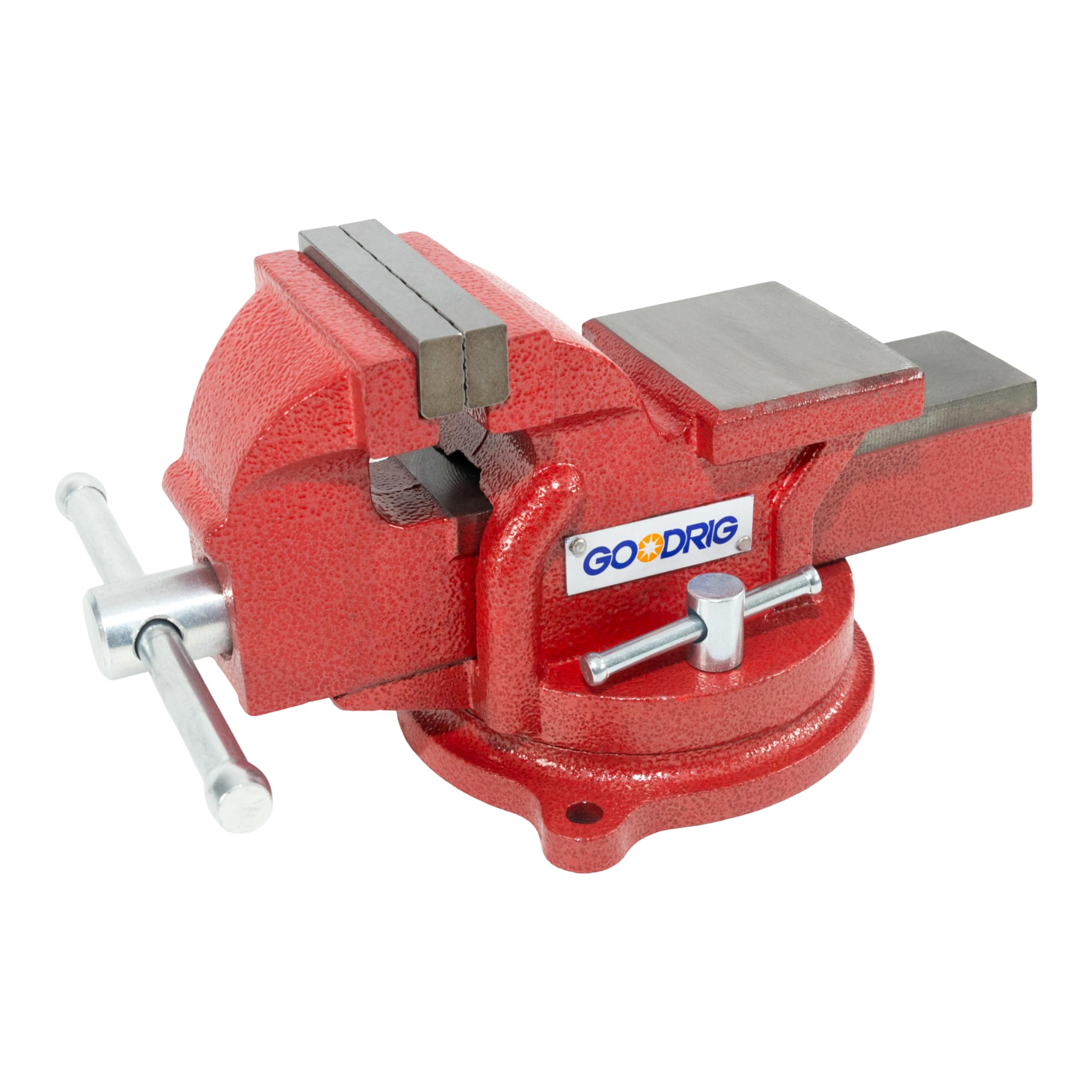 GOODRIG ベンチバイス 卓上万力 360度回転 口幅:76mm 最大開口:80mm 360度回転 作業台 アンヴィルバイス 回転 加工 固定 テーブルリード