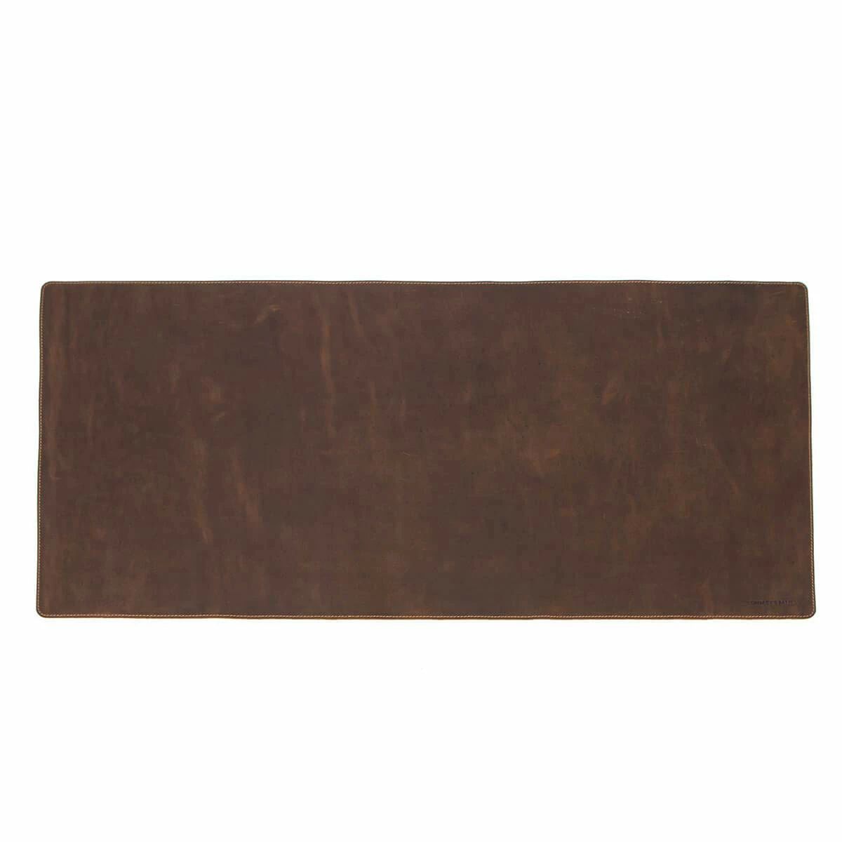 【送料無料】HIRAM 本革 デスクマット テーブルマット 90 cm x 45 cm 事務机 60 cm x 40 cm レザー ラップトップマット オフィスおよび｜デンダ店