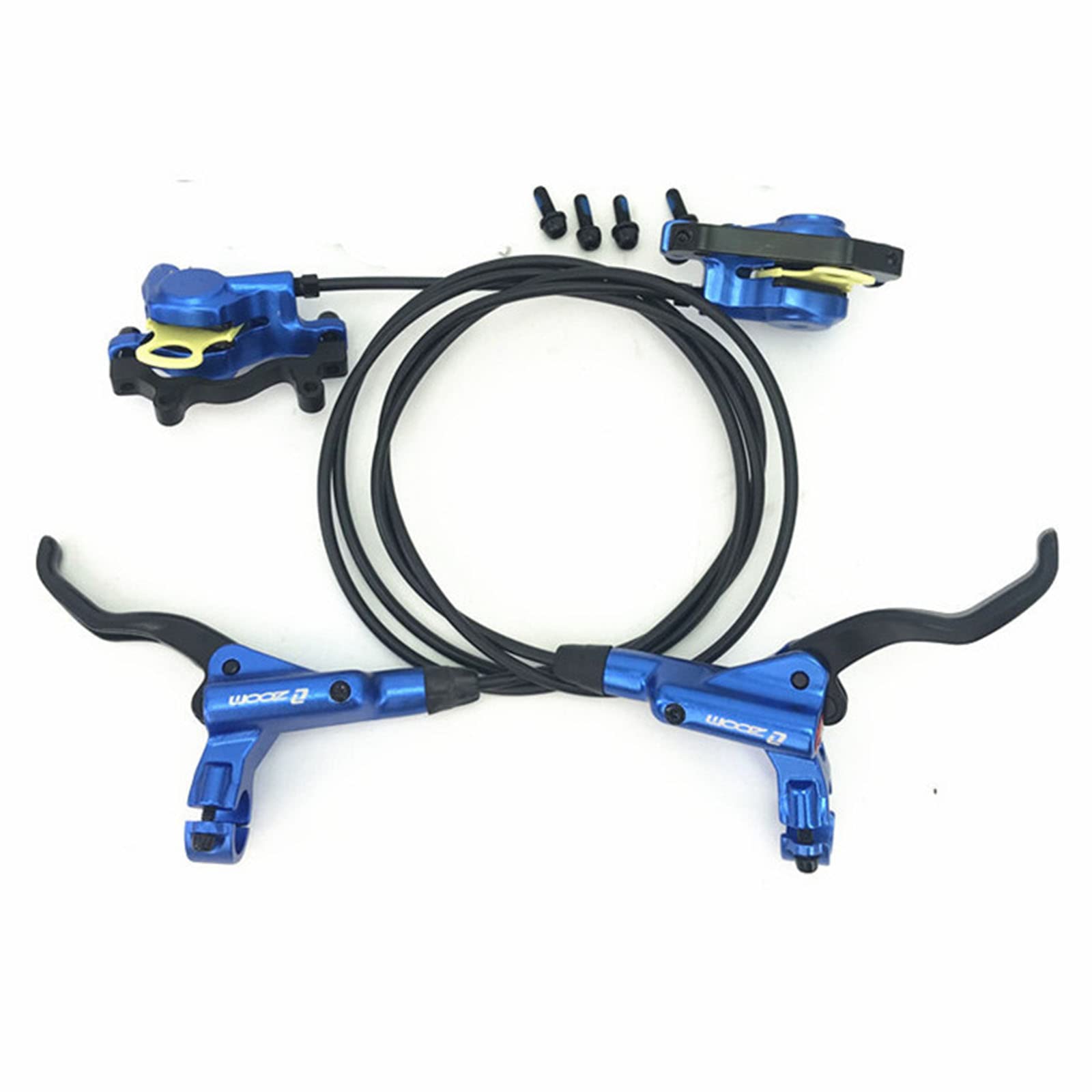 QIRUN自転車ブレーキレバー 左右レバーセット800/1400ミリメートルMTB自転車の油圧ディスクブレーキセットフロントとリアのバイクパーツ