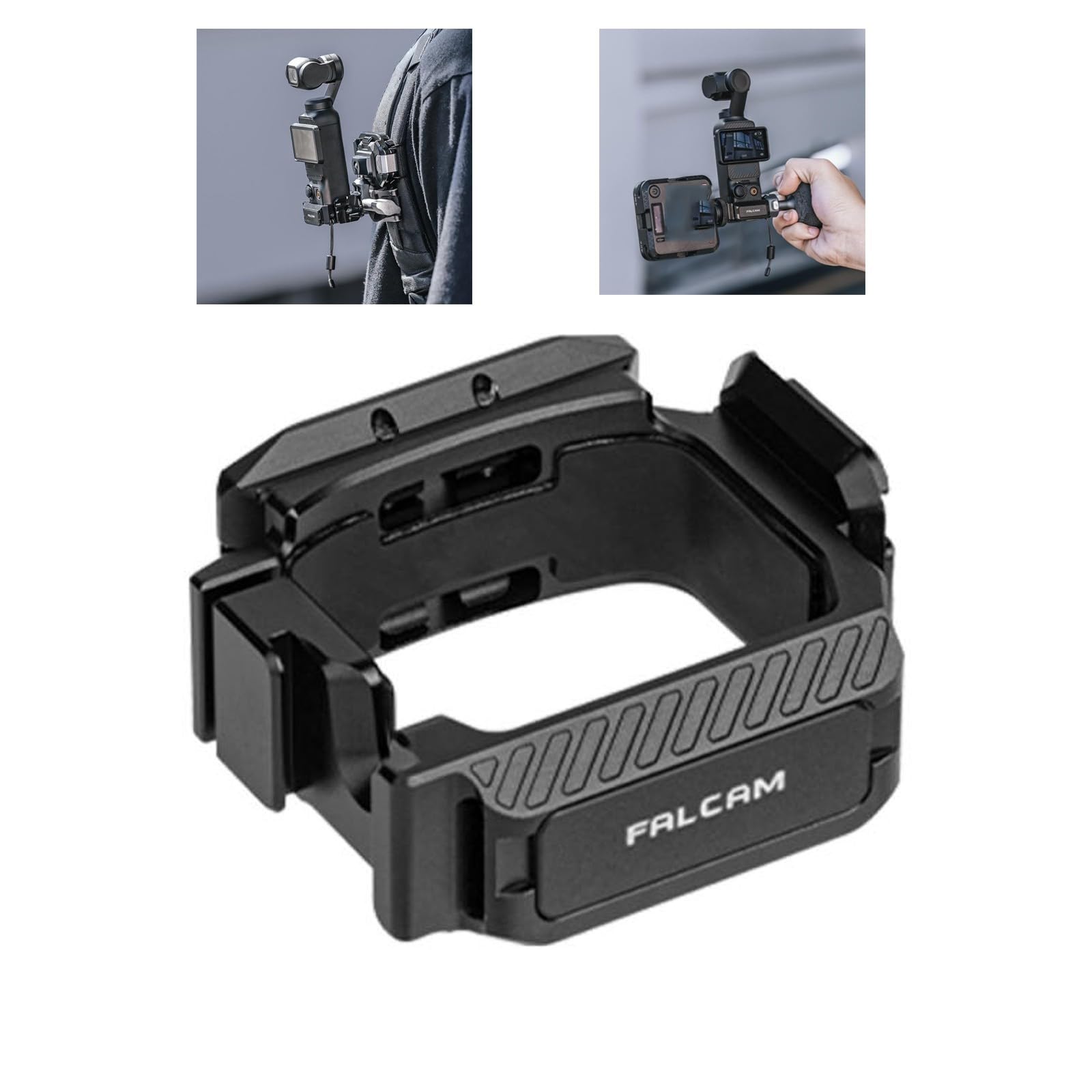 FALCAM F22 クイックリリース拡張フレーム Pocket3用 6種類のインターフェースシームレススイッチング 耐衝撃および耐傷性保護 取り付け
