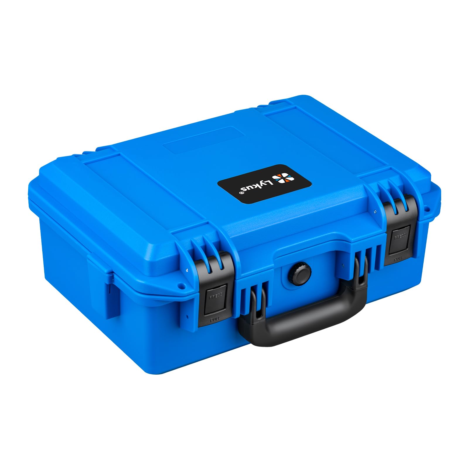 Lykus HC-3310 防水ハードケース(ブルー) 格子状カットスポンジが内蔵 内寸:33x21x13.5cm カメラ、ピストル、小型ドローン、ビデオカメ