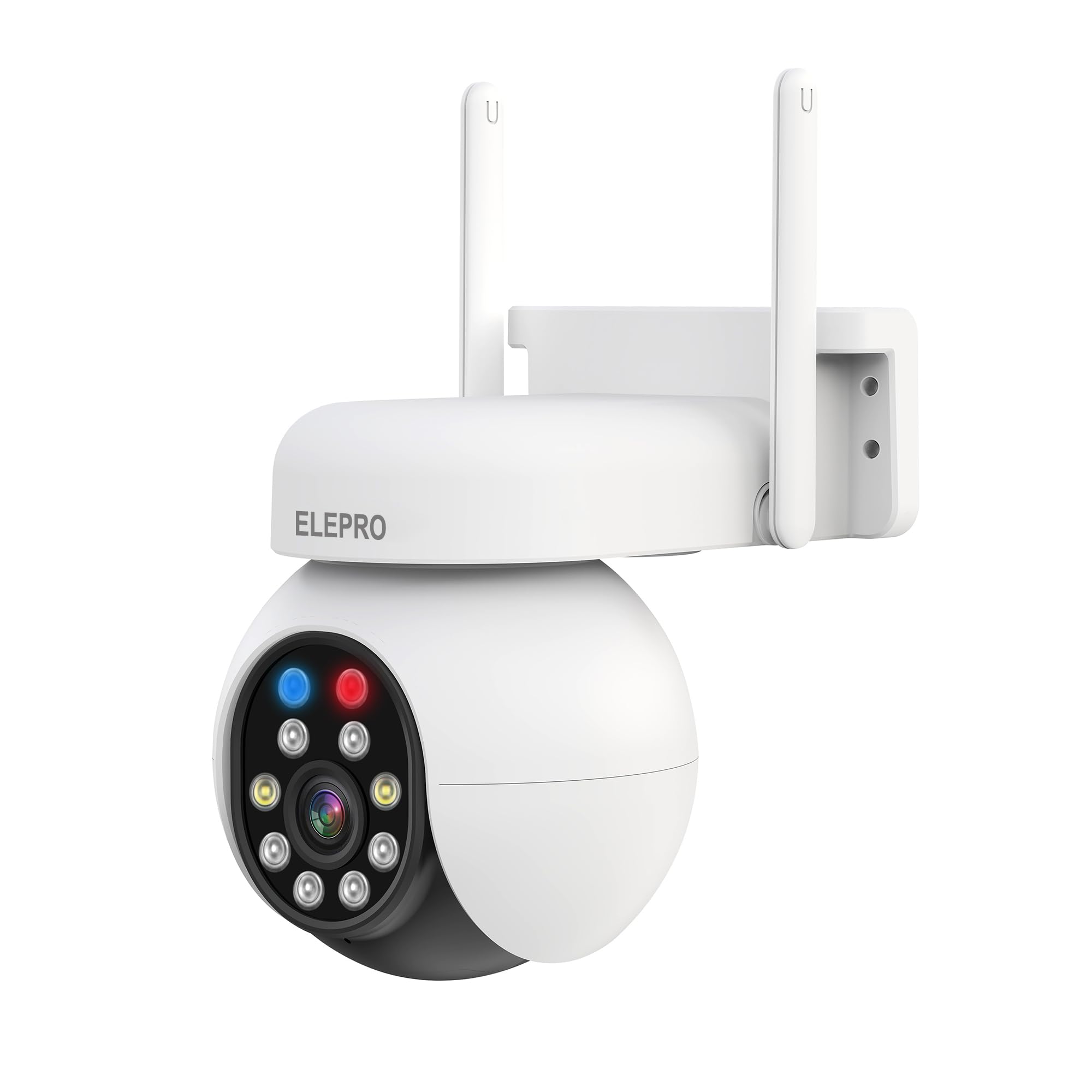 【500万画素?全天候?PTZ360全方位監視】ELEPRO 防犯カメラ 屋外 監視カメラ (1080Pや300万よりキレイ フルカラーナイトビジョン 自動追