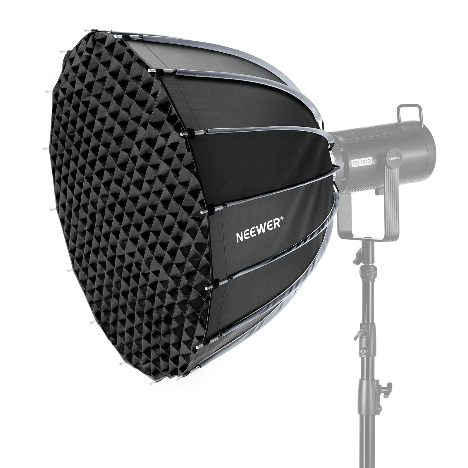 【送料無料】NEEWER 70cmパラボリックソフトボックス Bowensマウント クイックセットアップ ディフューザー/ハニカムグリッド/バッグ付｜デンダ店 11,092円