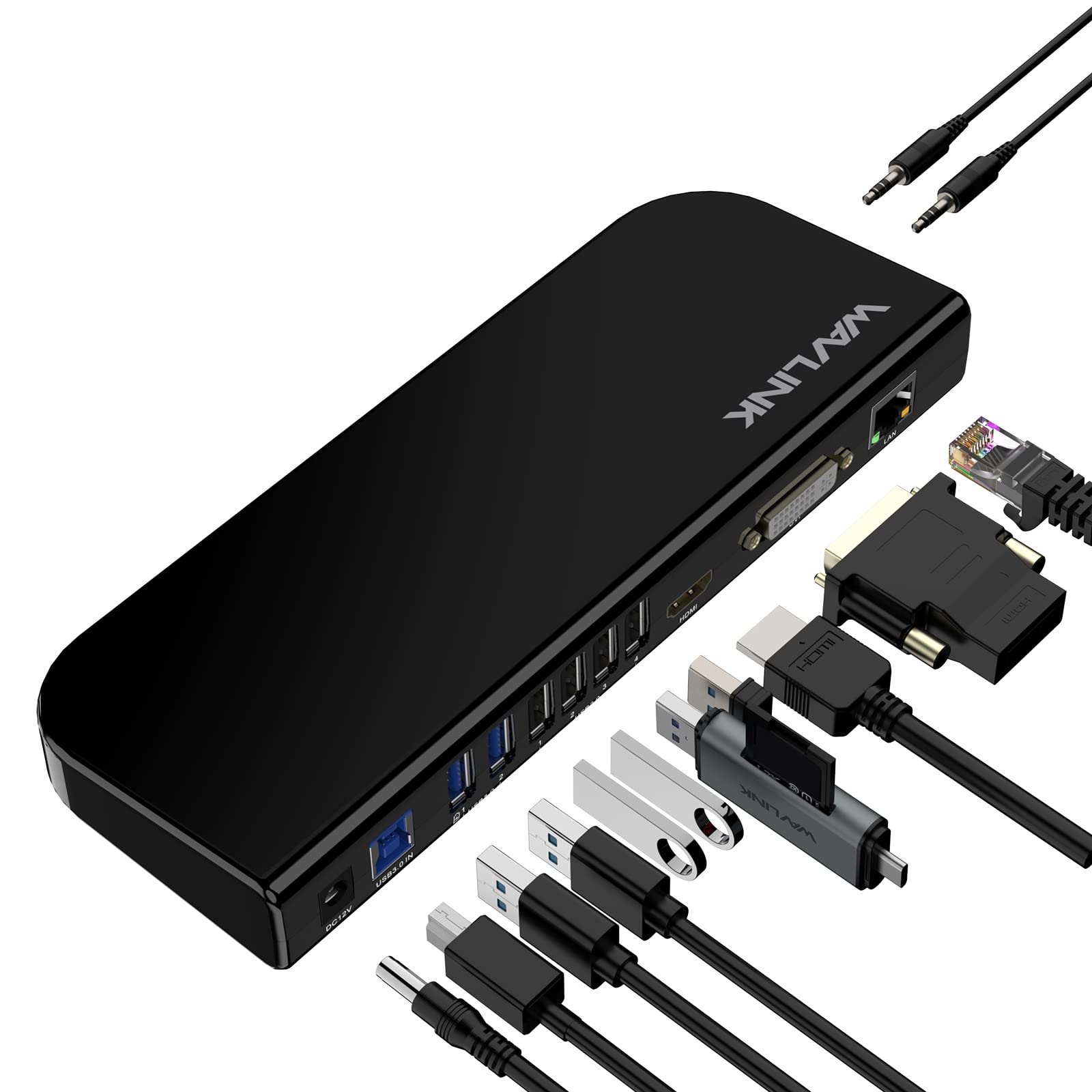 【10%OFFクーポン配布中】【送料無料】WAVLINK13-in-1 USB-C 4K@30Hz HDMI ユニバーサル ドッキング ステーション、USB 3.0 ハブ デュ
