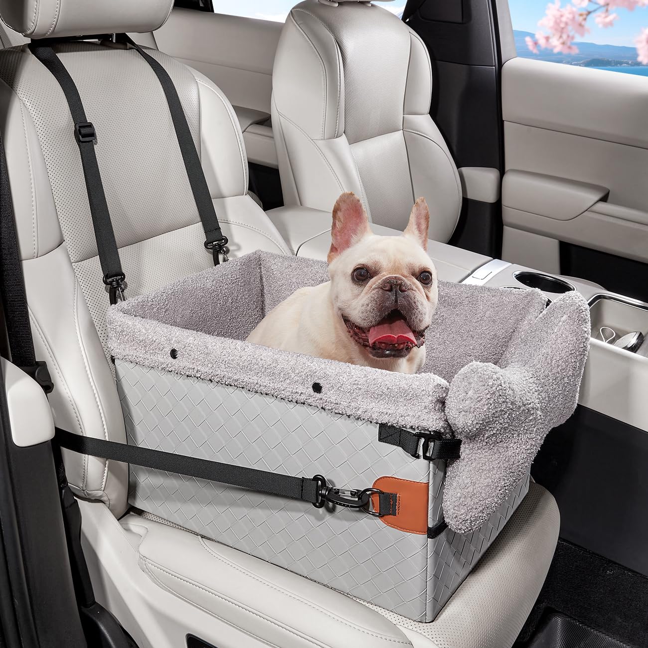【10％OFFクーポン配布中】【送料無料】Cavoyo 犬 車 シート ドライブボックス 三重固定 助手席 後部座席 ペット 車用ベッド 型崩れしな