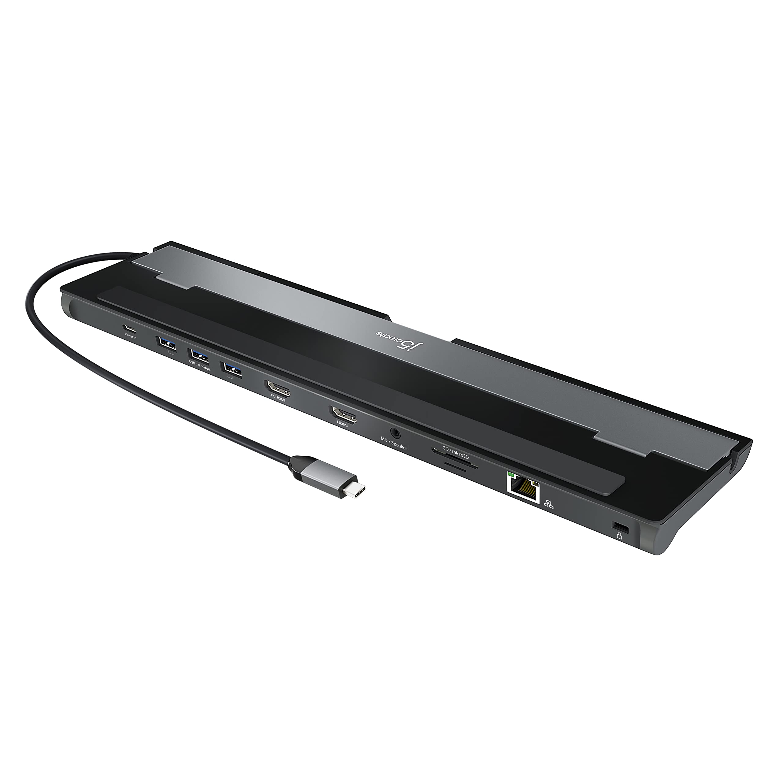 【送料無料】【10％OFFクーポン配布中】j5create USB-C デュアルHDMIドッキングステーション (10-in-1) 4K + 1080p デュアルHDMIディス｜デンダ店
