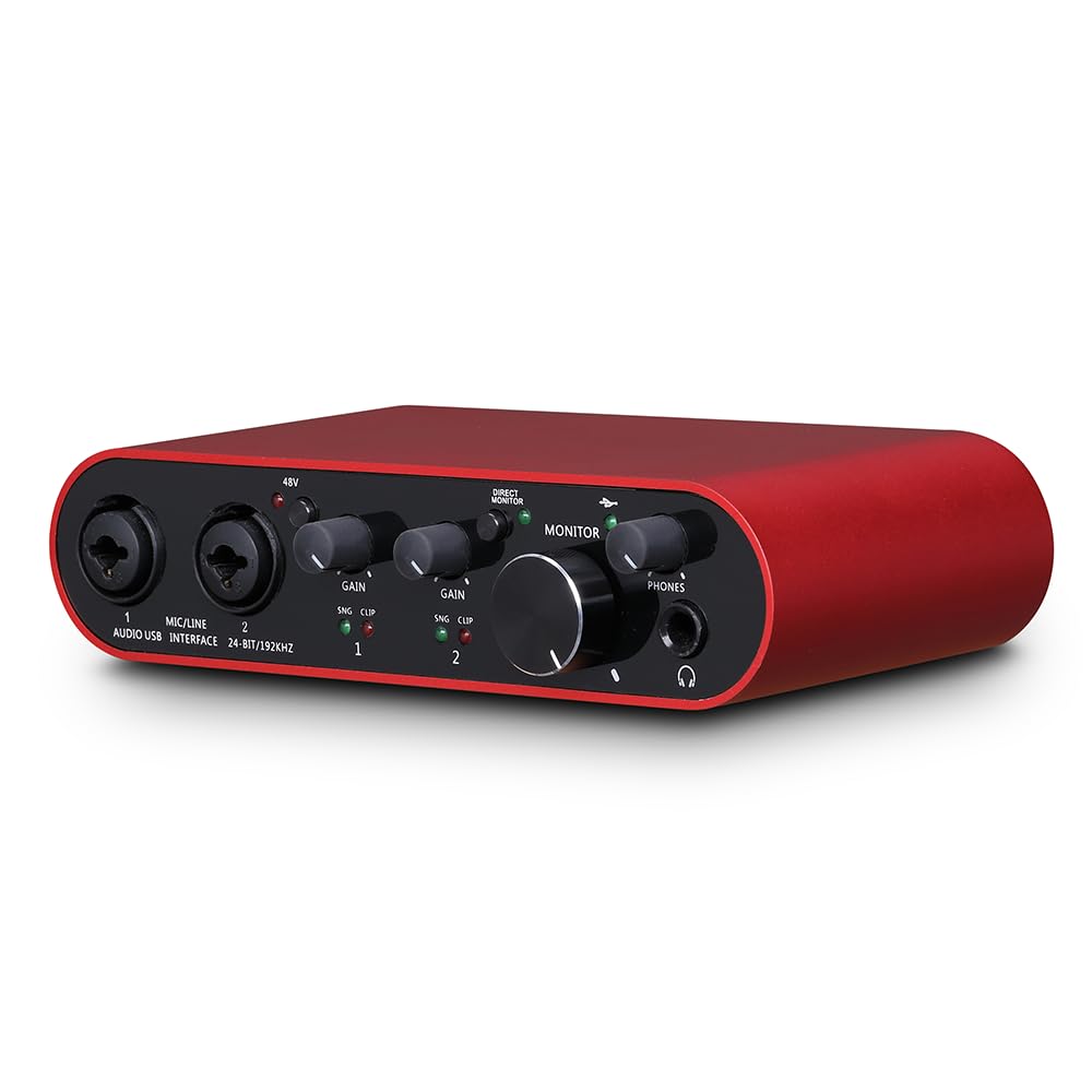 【送料無料】【10％OFFクーポン配布中】BOMGE USB オーディオインターフェイス SOLO XLR/48V ファンタム電源搭載、32Bit/192kHz ハイフ