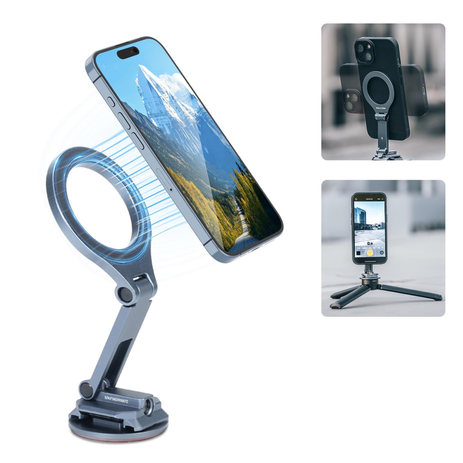 【送料無料】【10％OFFクーポン配布中】Ulanzi F38スマホホルダー magsafeに対応 スマホ三脚マウント 角度調整 スマホ三脚アダプター 1/
