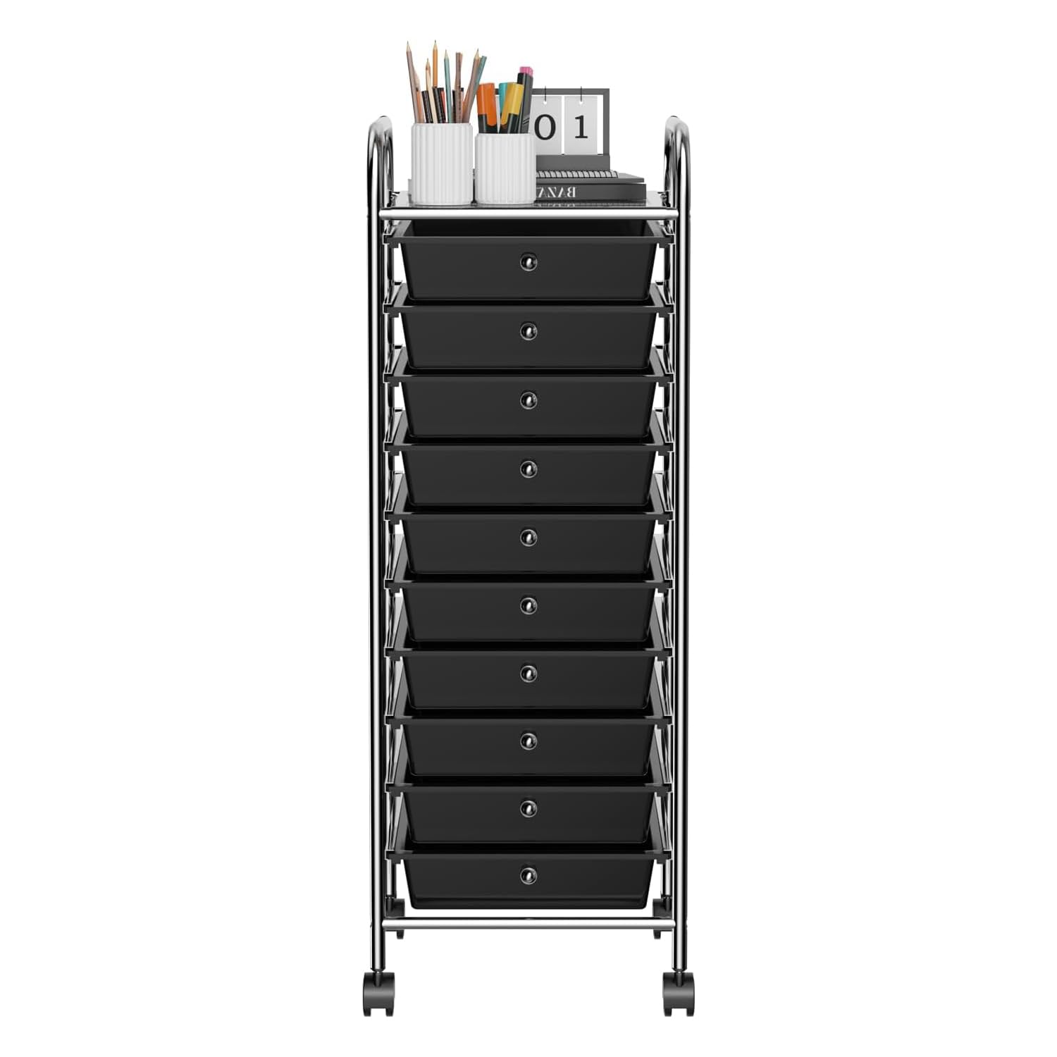 【送料無料】【10％OFFクーポン配布中】HEEOREV 収納カート 引き出しカート キャスター付き 31x39x96cm 多機能収納トロリー 大容量 リビ