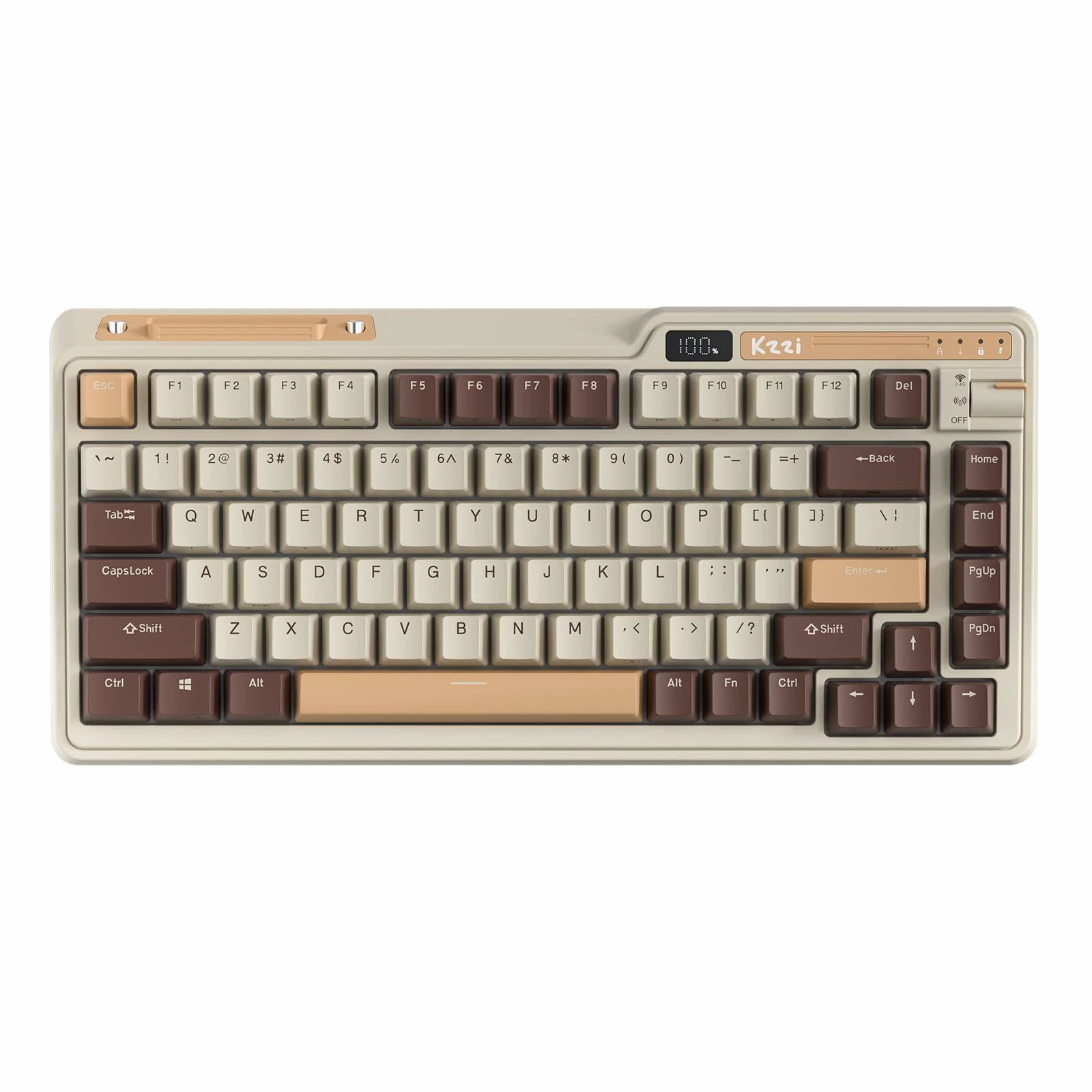 【送料無料】【10％OFFクーポン配布中】KZZI K75 PRO RGB 75% Wireless Gasket Mechanical Keyboard, Triple Mode Bluetooth5.0/2.4G/US