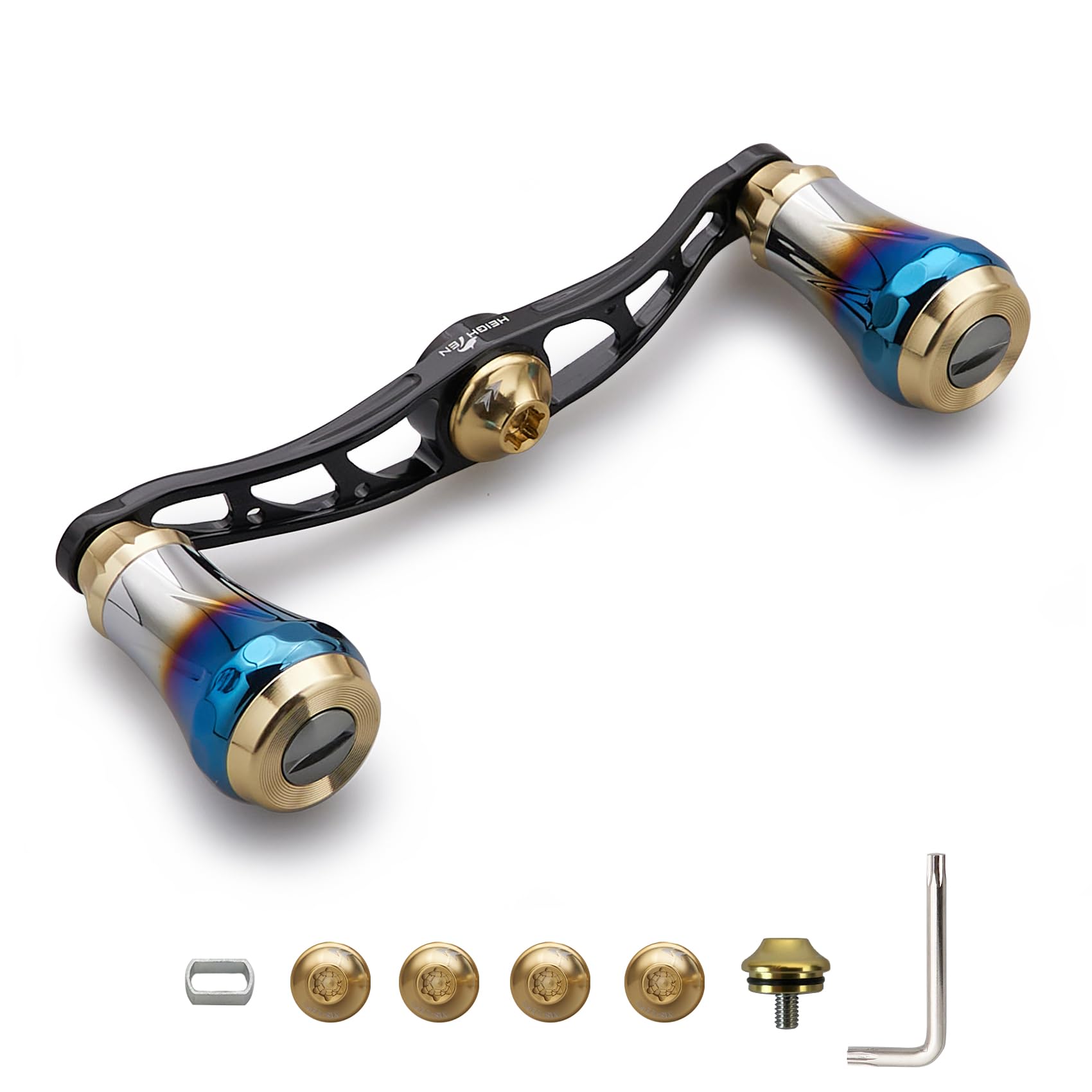 【10％OFFクーポン配布中】【送料無料】HEIGHTEN V2.0 90mm/105mm/115mm ベイト リール ハンドル シマノ(shimano) ダイワ(daiwa) アブガ